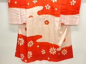 アンティーク　絞り花模様長襦袢